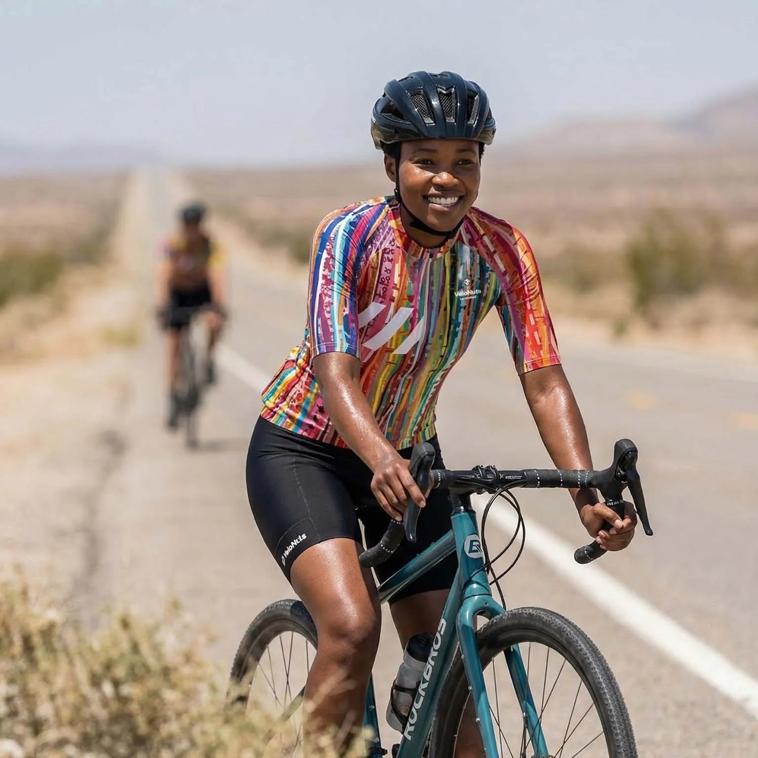 VeloNuts Terrain Blocks cycling jersey for men and women
