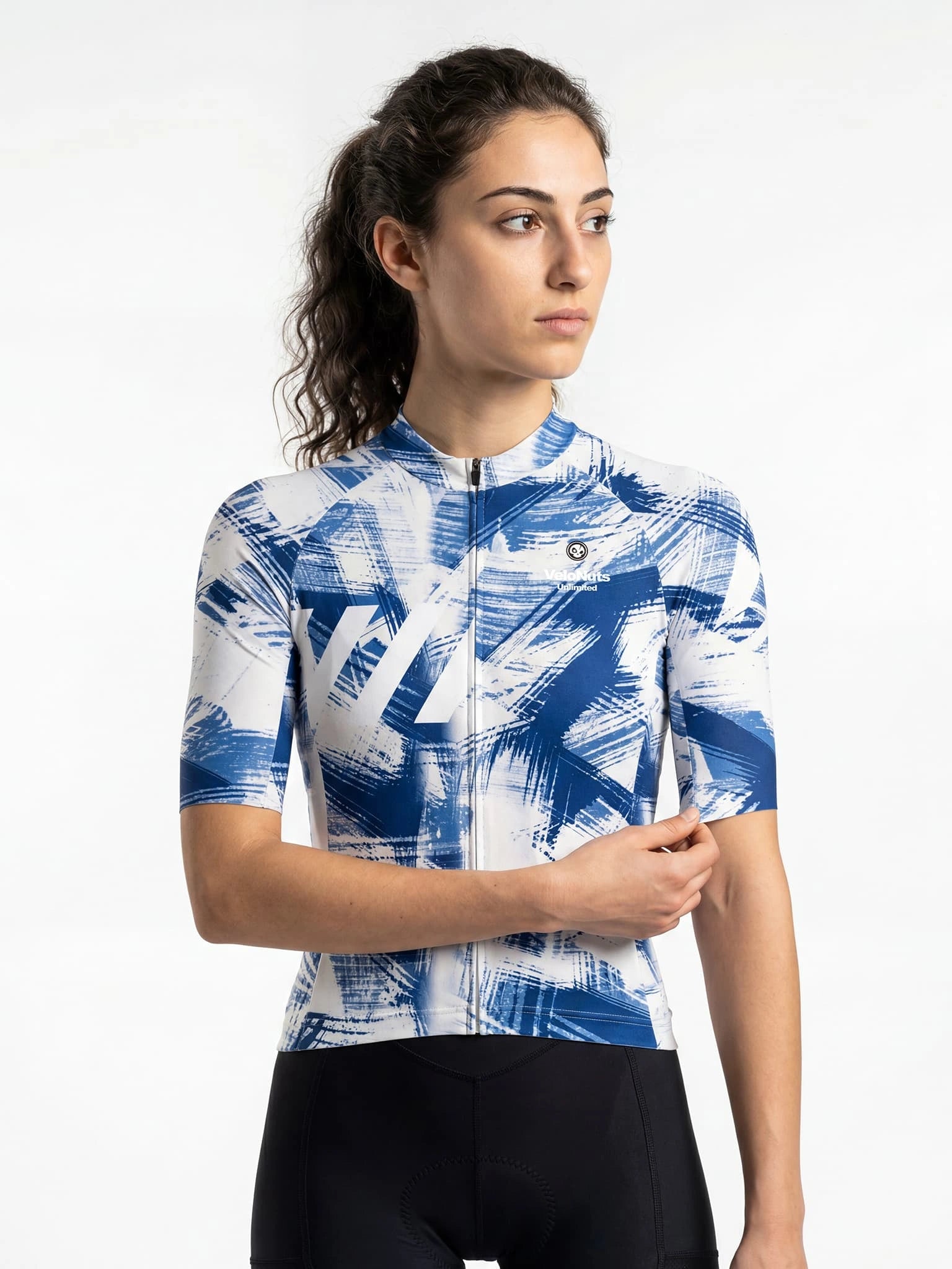 Damen-Radtrikot-Kobaltstriche