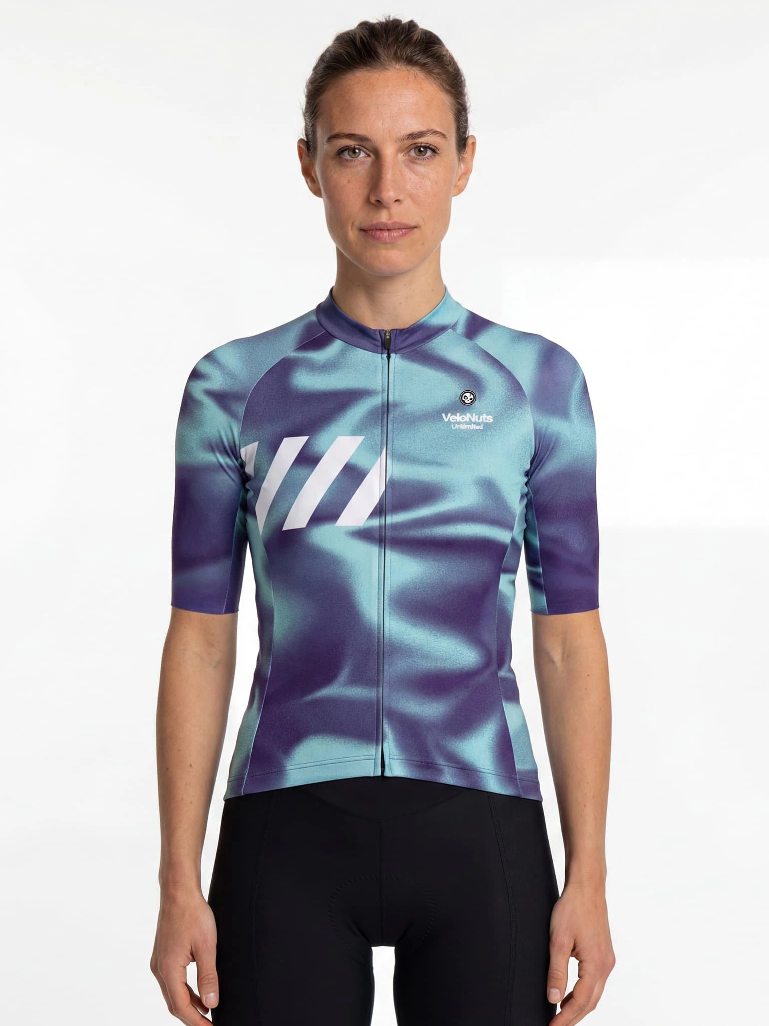 Damen-Radtrikot – Gletschereis-Seide