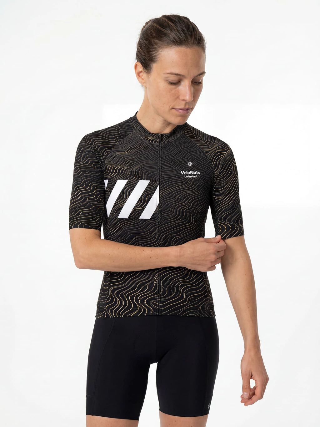 Damen-Radtrikot – Vergoldete Wellen
