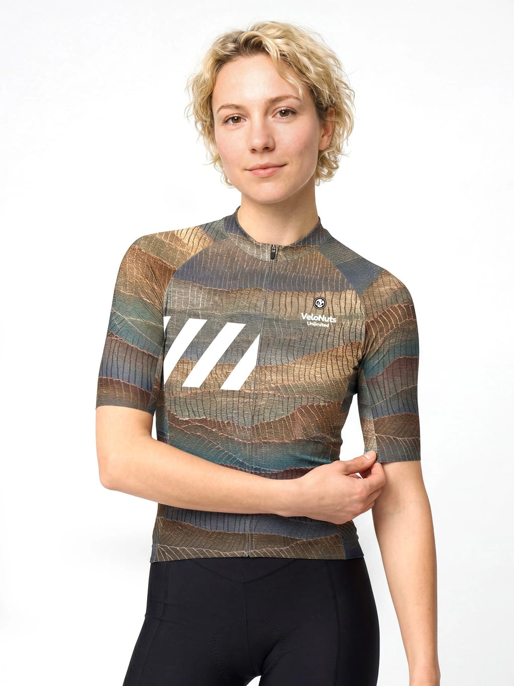 Damen-Radtrikot – Wüstenkontur