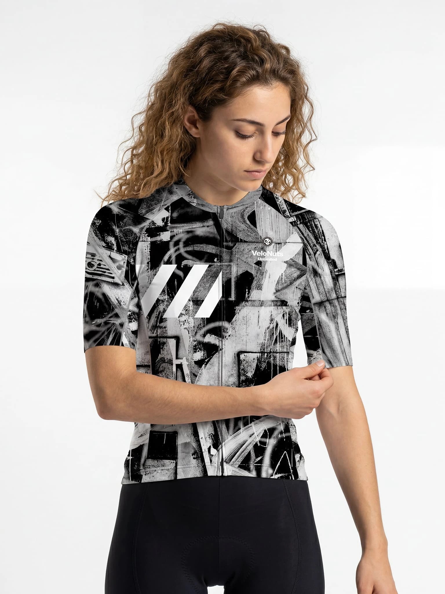 Radtrikot für Damen – Rostfarben zerkratzt