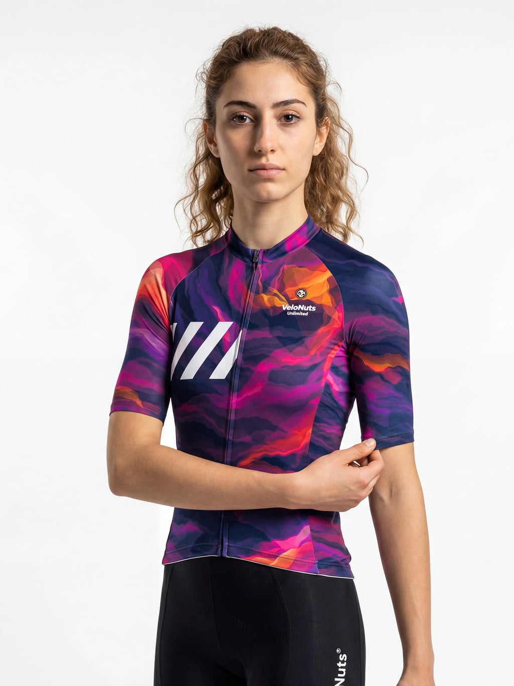 Damen-Radtrikot-Magma Flow