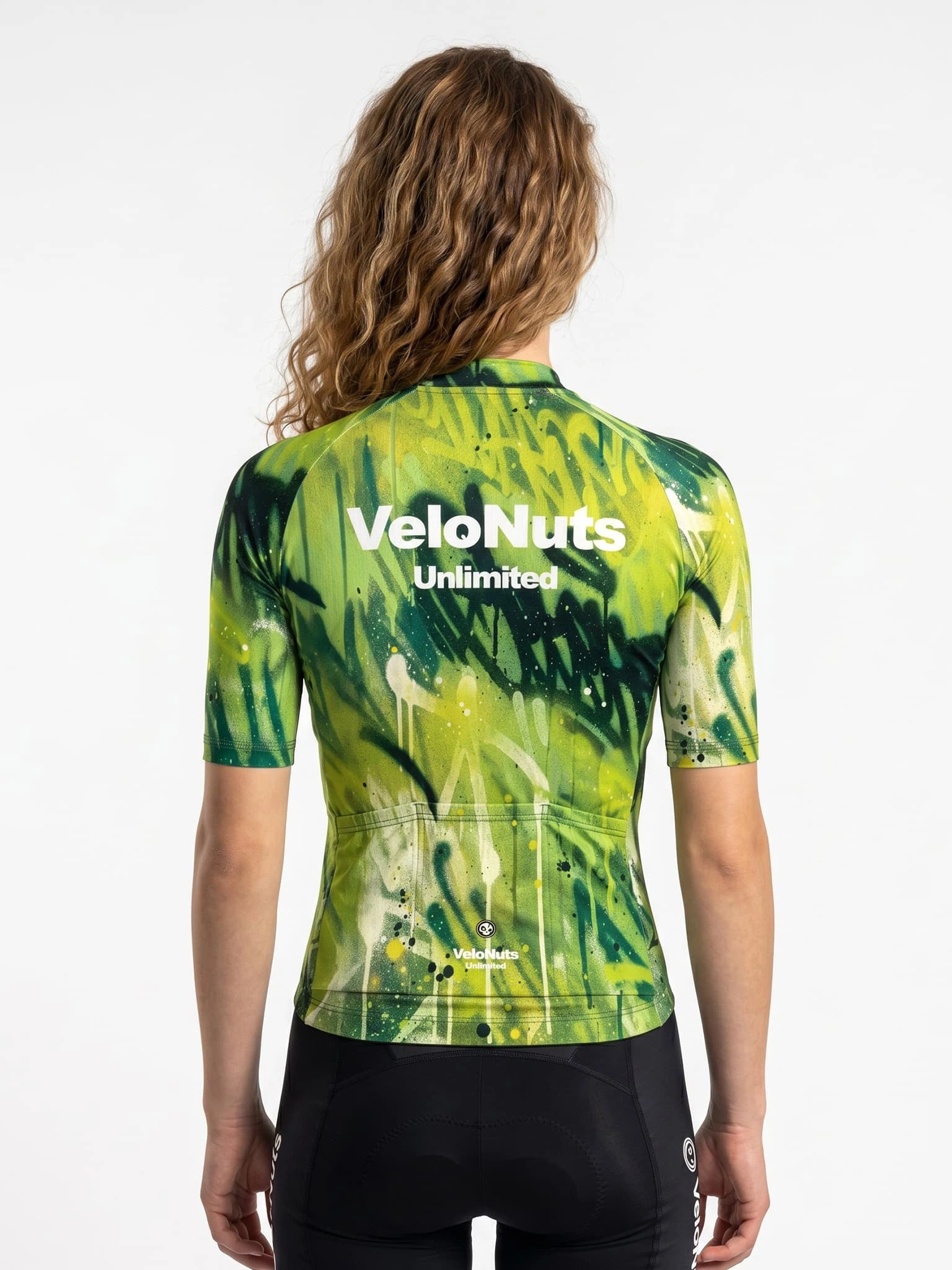 Damen-Radtrikot-Lime Tag
