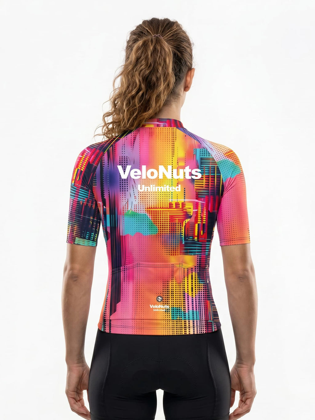 Damen-Radtrikot – Pink Skyline