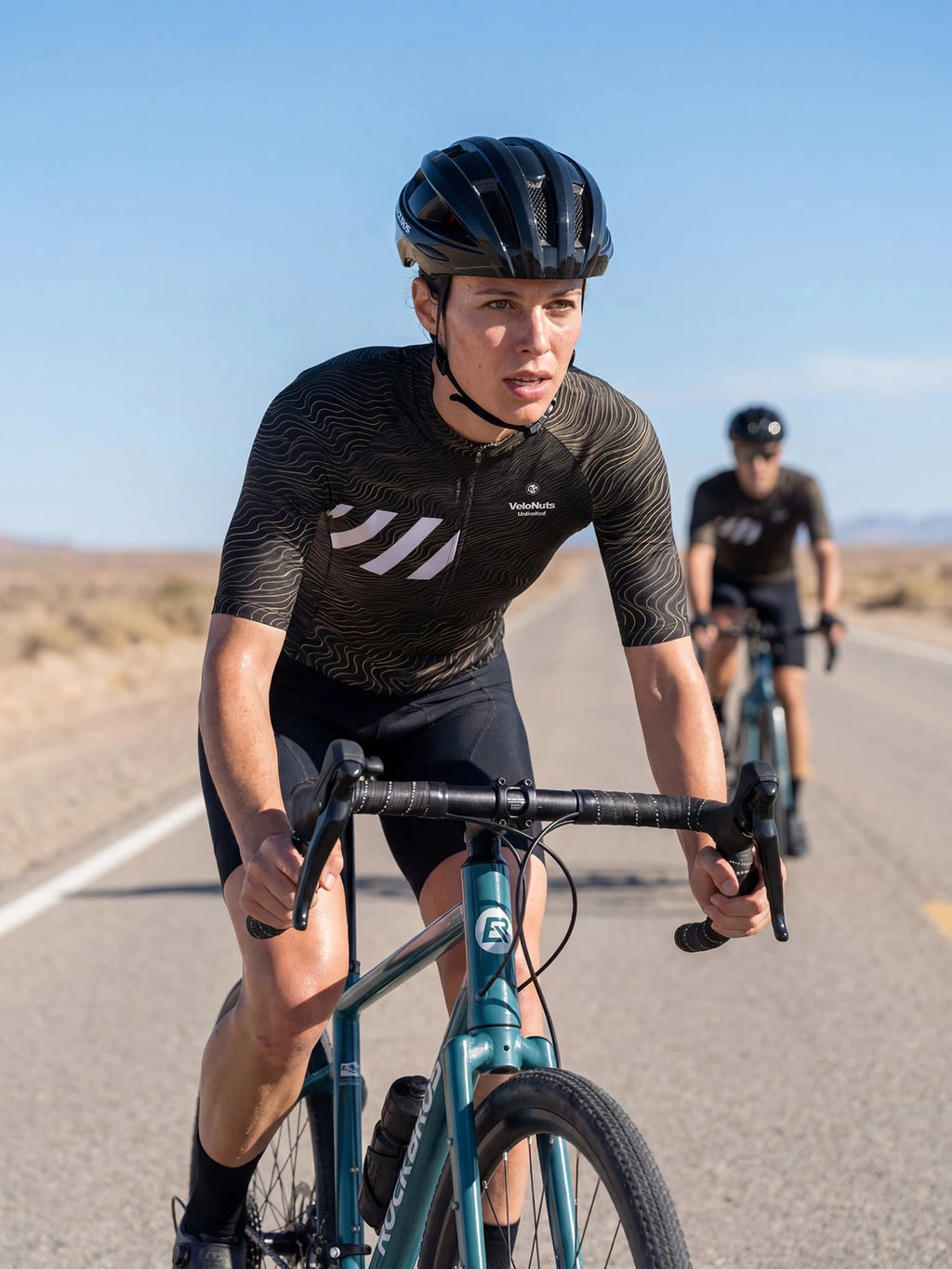 Damen-Radtrikot – Vergoldete Wellen