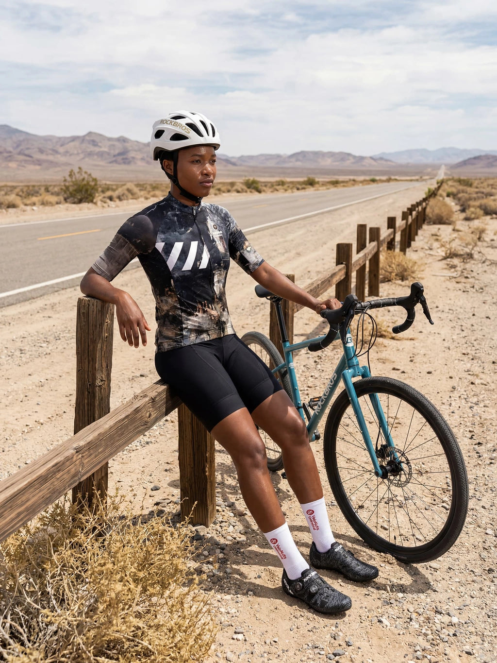 Damen-Radtrikot-Asphalt Echo