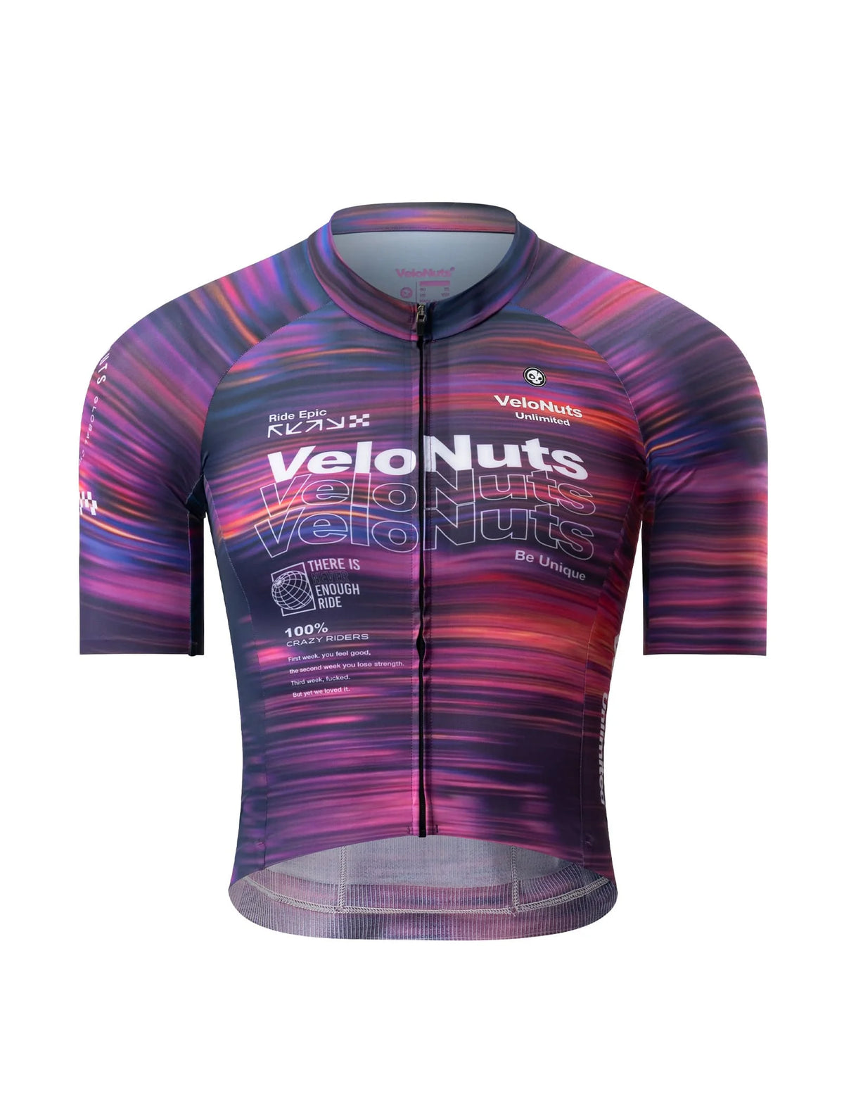 Women’s Short Sleeve Cycling Jersey – Violet Pulse