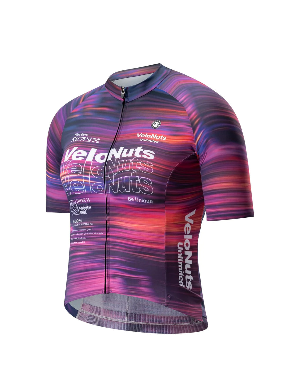 Women’s Short Sleeve Cycling Jersey – Violet Pulse