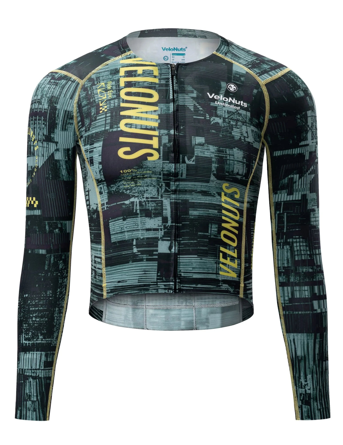 Men’s Long Sleeve Cycling Jersey – Breakaway Green