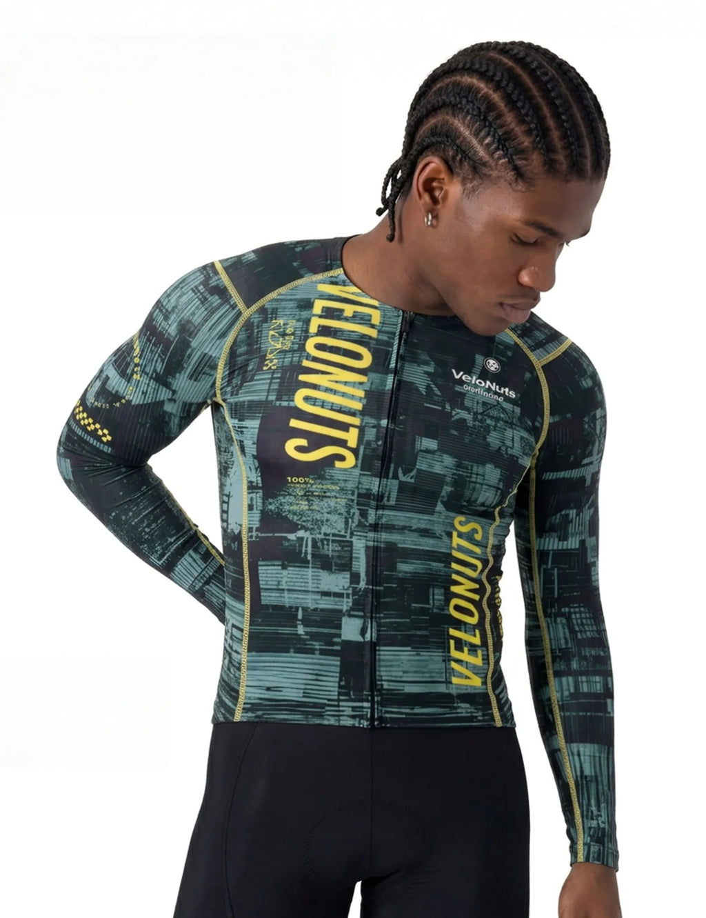 Men’s Long Sleeve Cycling Jersey – Breakaway Green