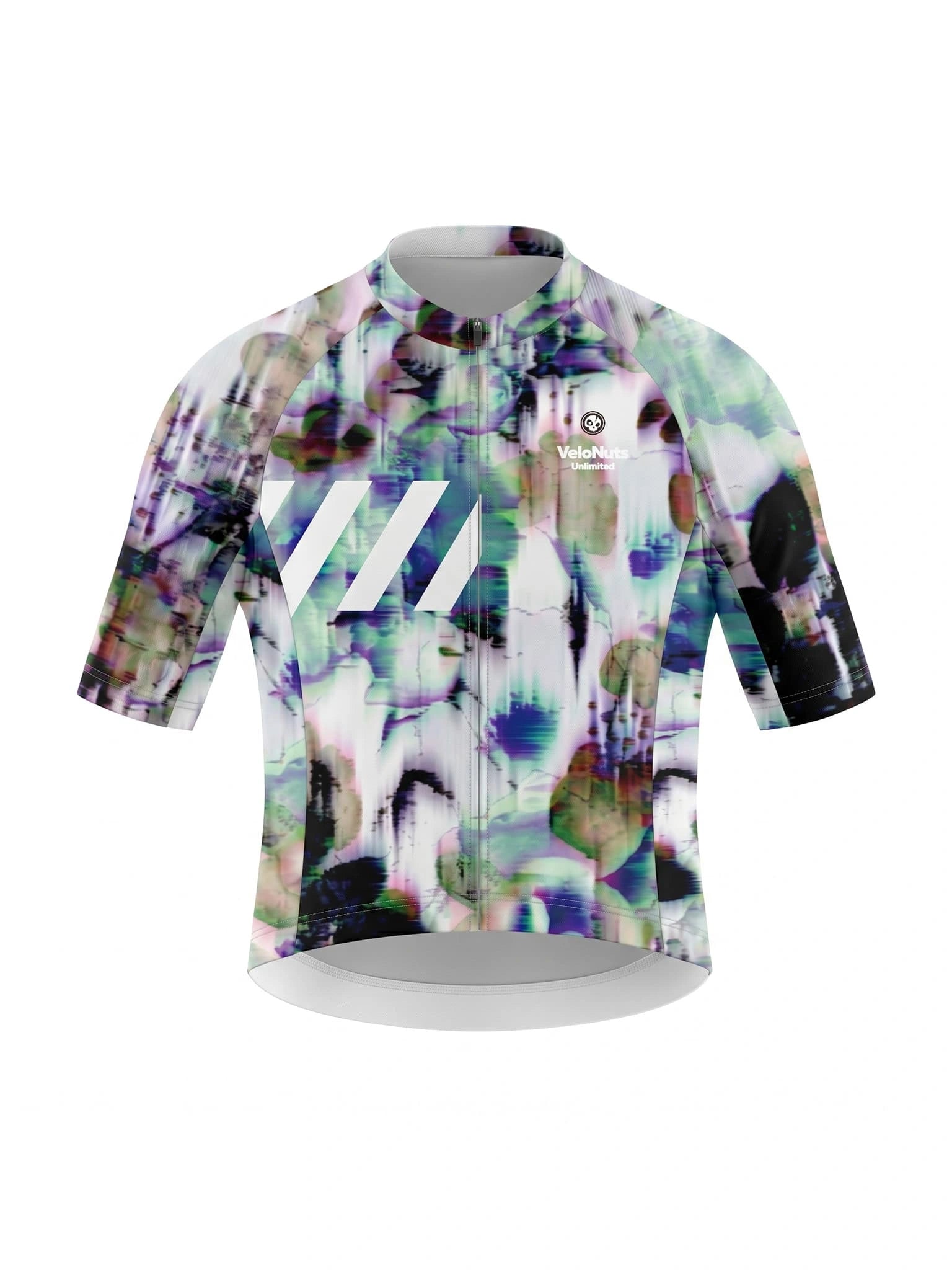 VeloNuts Women's Cycling Jersey Glitch Bloom lightweight breathable cycling jersey