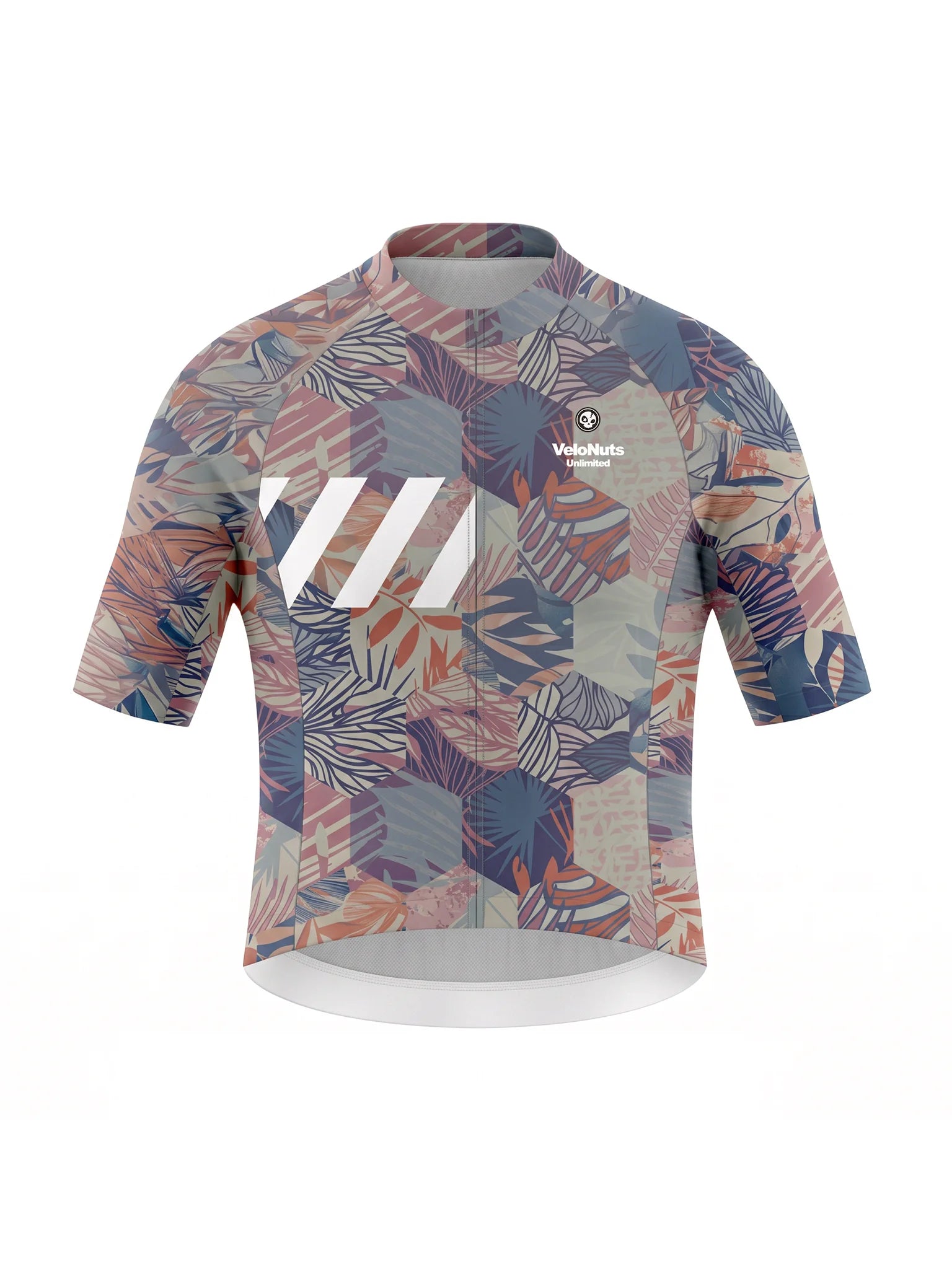 Men's Cycling Jersey-Botanical Mosaic