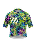 Women's Cycling Jersey-Neon Leopard