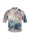 Women's Cycling Jersey-Arctic Marble Texture