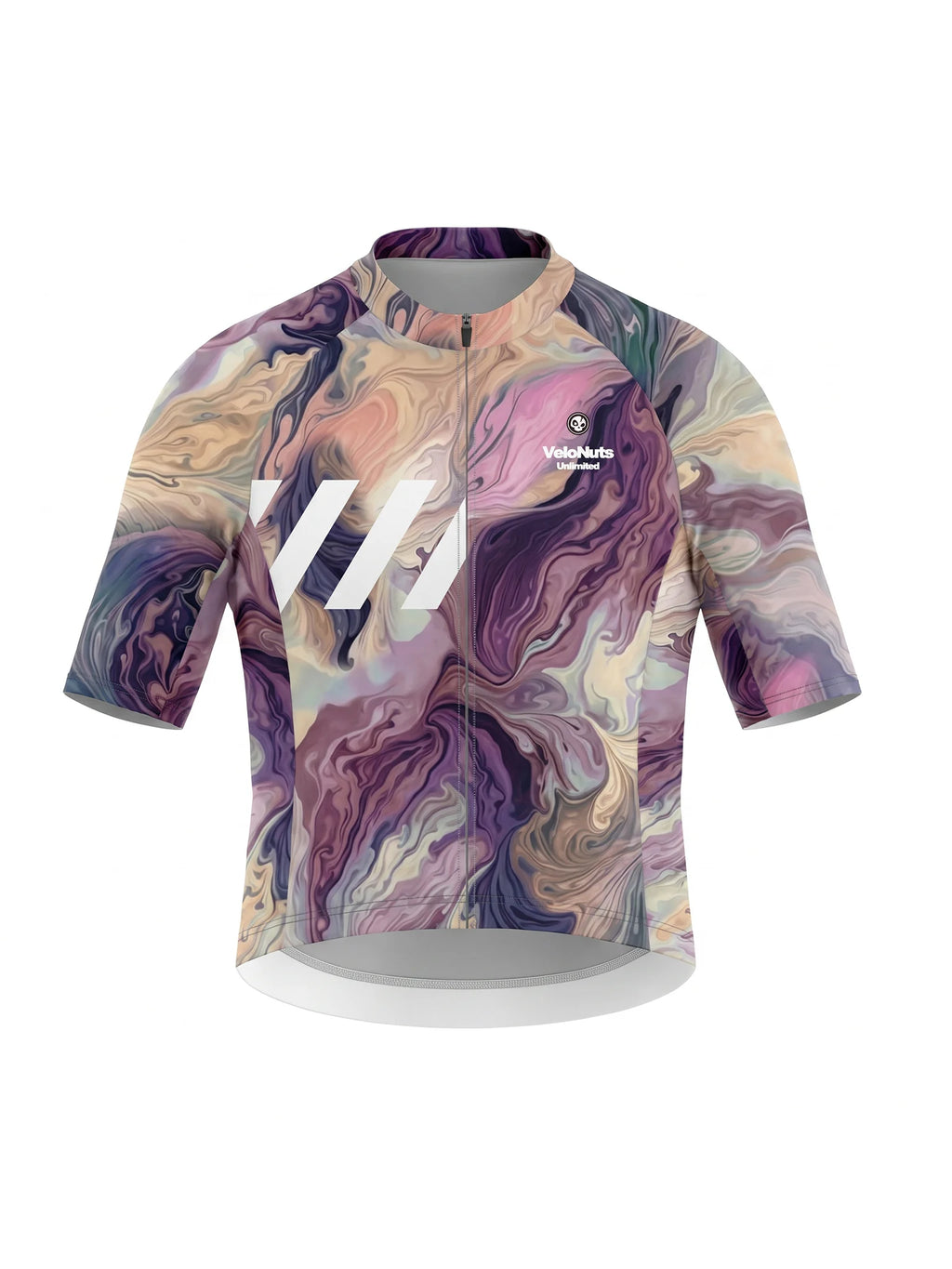 Men's Cycling Jersey-Lavender Marble Flow