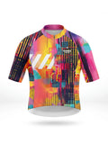 Damen-Radtrikot – Pink Skyline