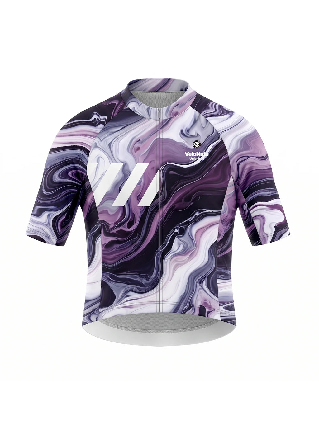 Women's Cycling Jersey-Violet Drift Vein