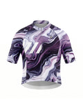 Women's Cycling Jersey-Violet Drift Vein