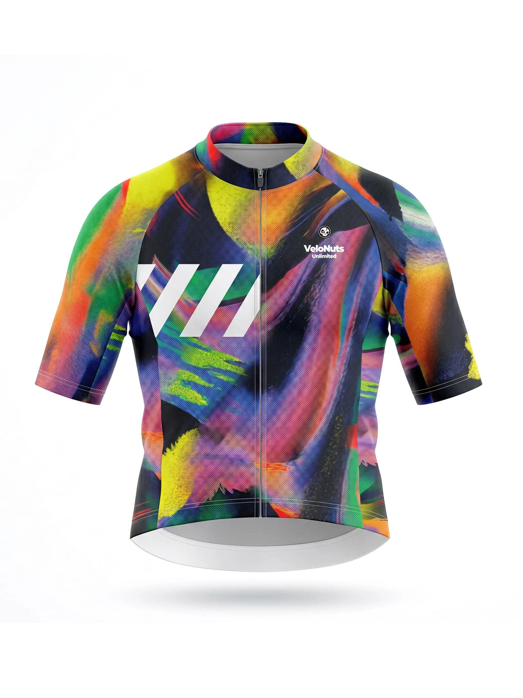 Damen-Radtrikot-Vertical Glitch