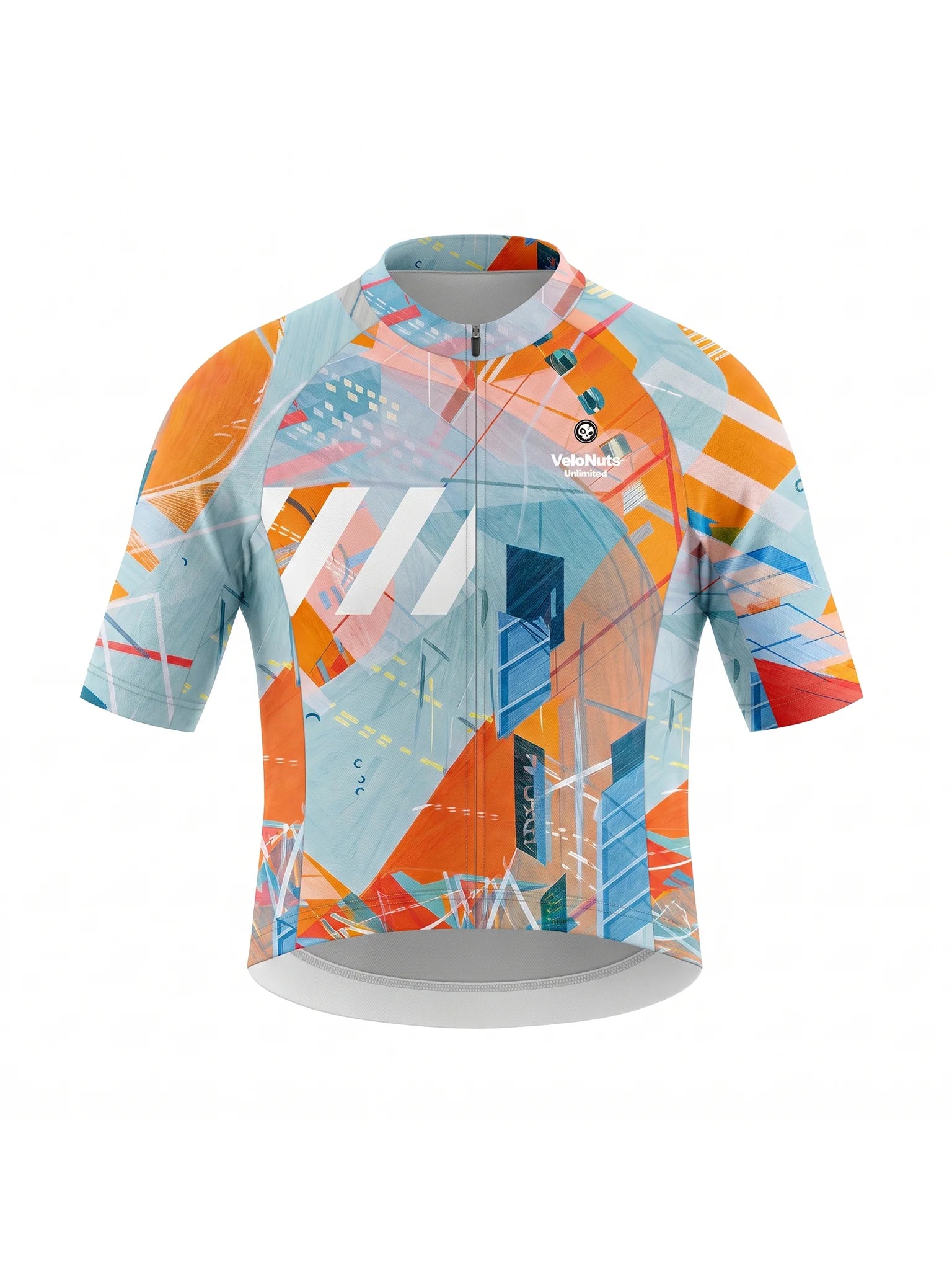 Men's Cycling Jersey-Transit Collage