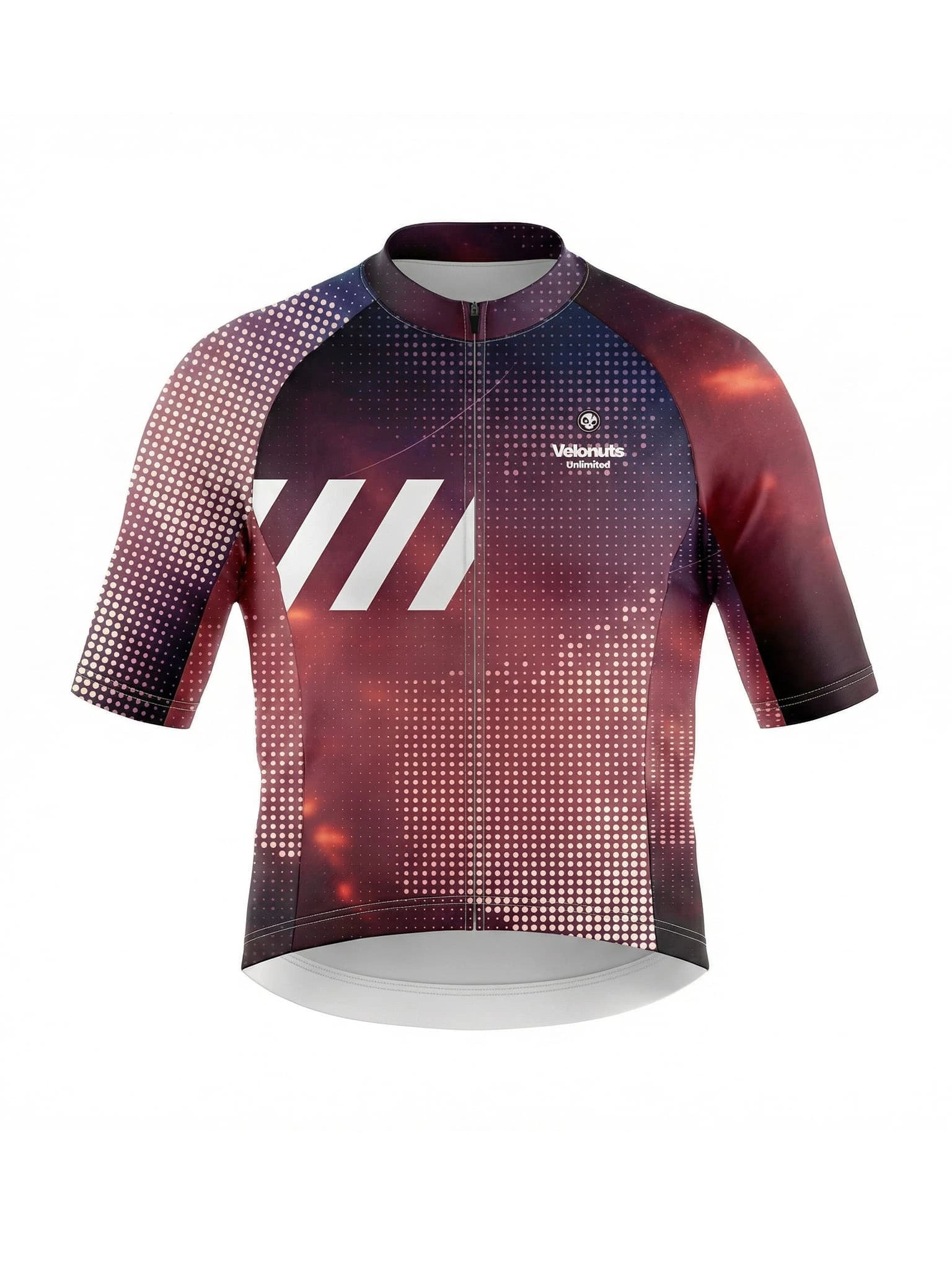 Women's Cycling Jersey-Cosmic Halftone