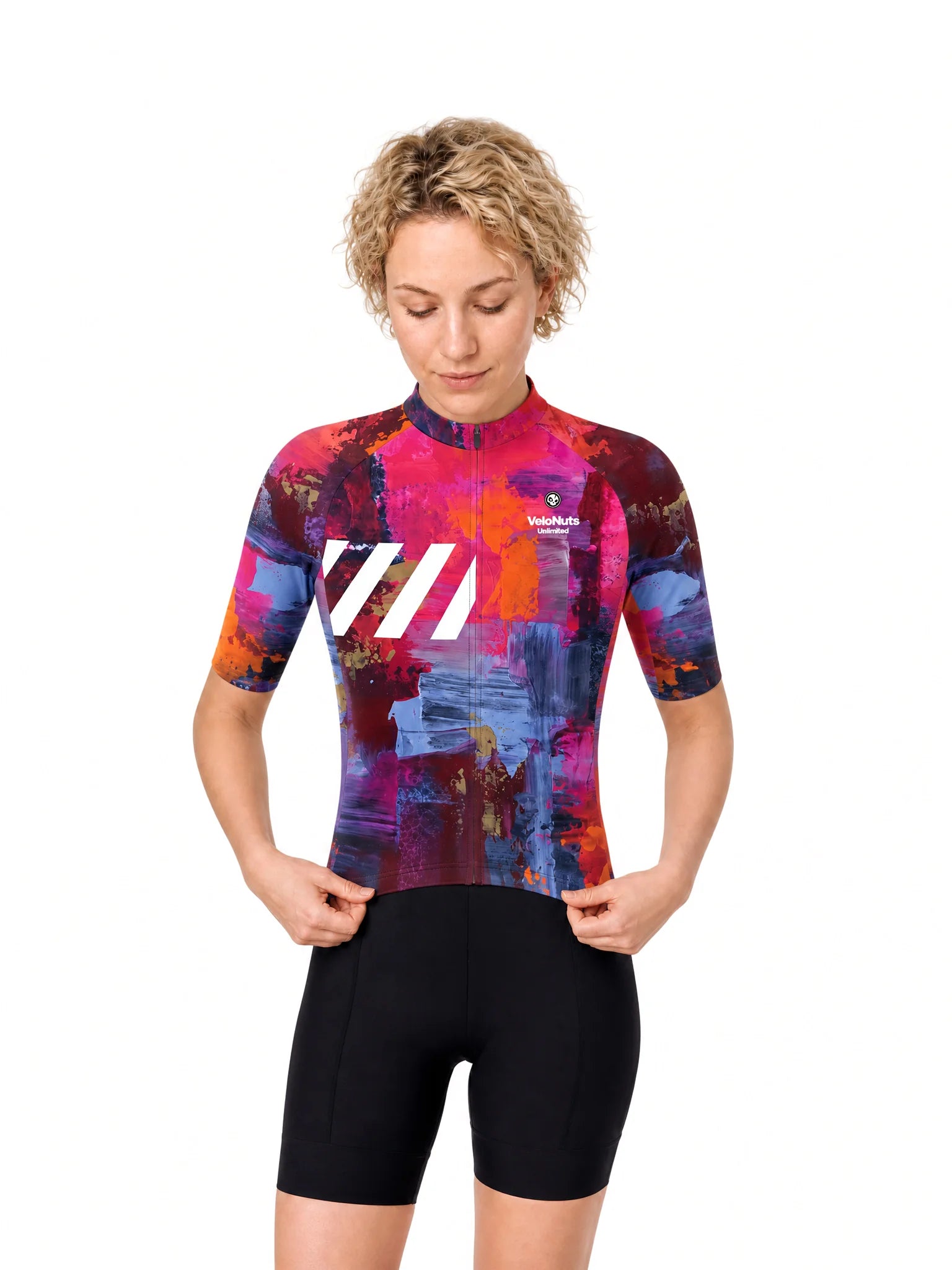 Women's Cycling Jersey-Chromatic Smear