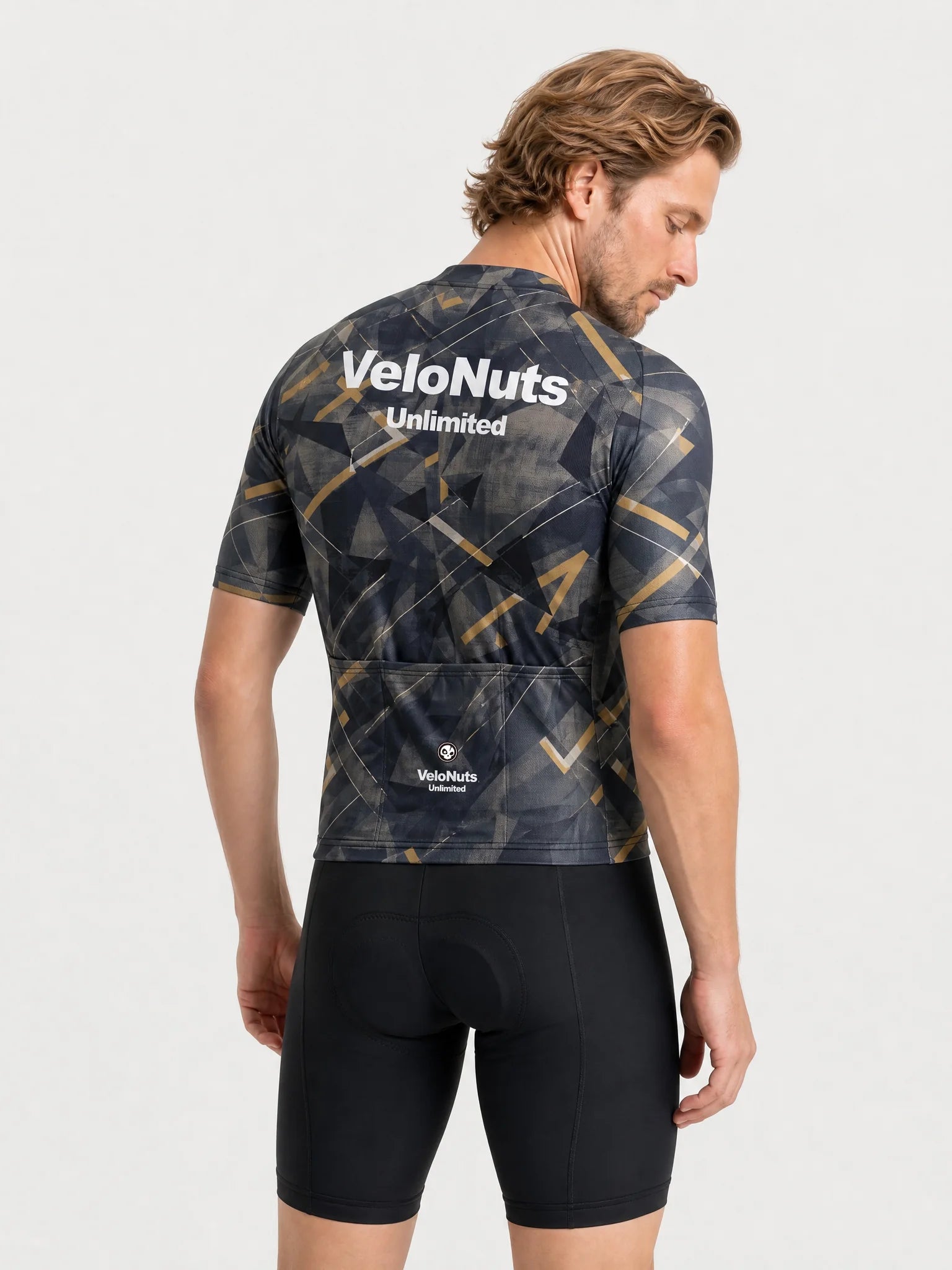 Men's Cycling Jersey-Gilded Fracture
