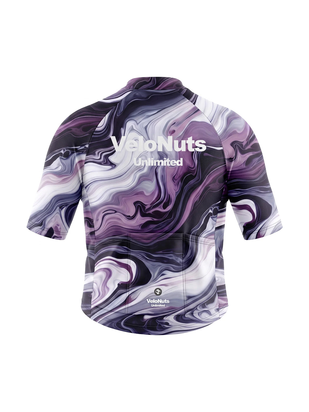 Women's Cycling Jersey-Violet Drift Vein