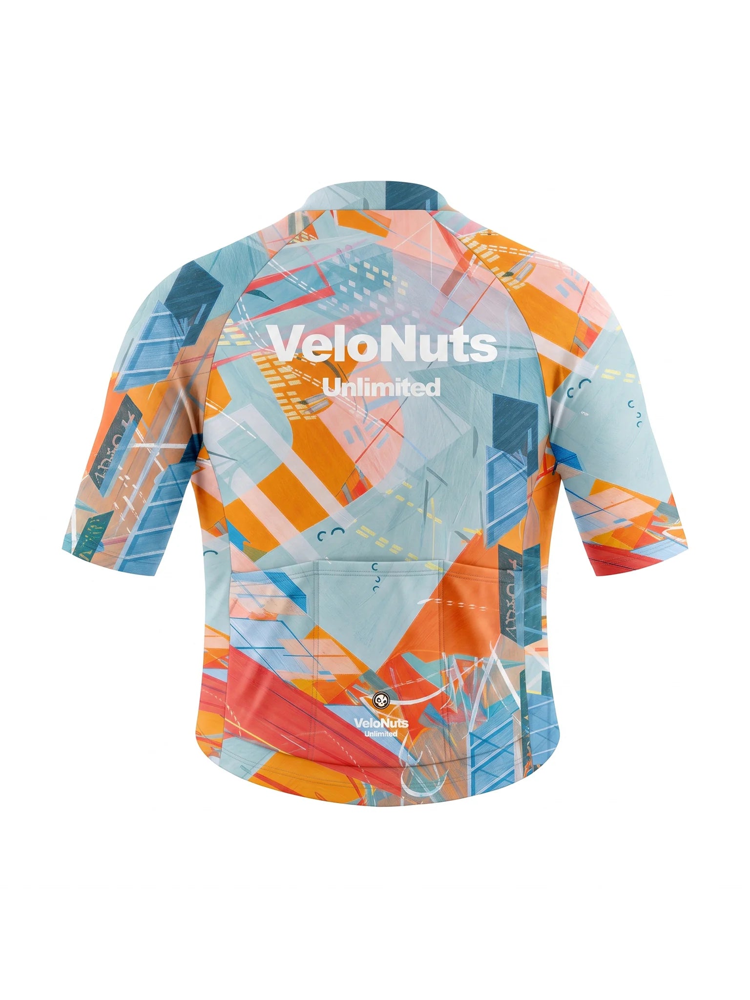 Men's Cycling Jersey-Transit Collage