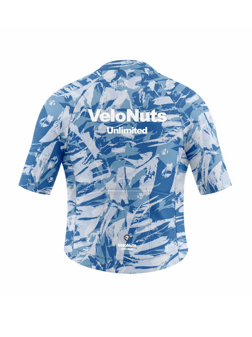 Men's Cycling Jersey-Arctic Fragment Texture