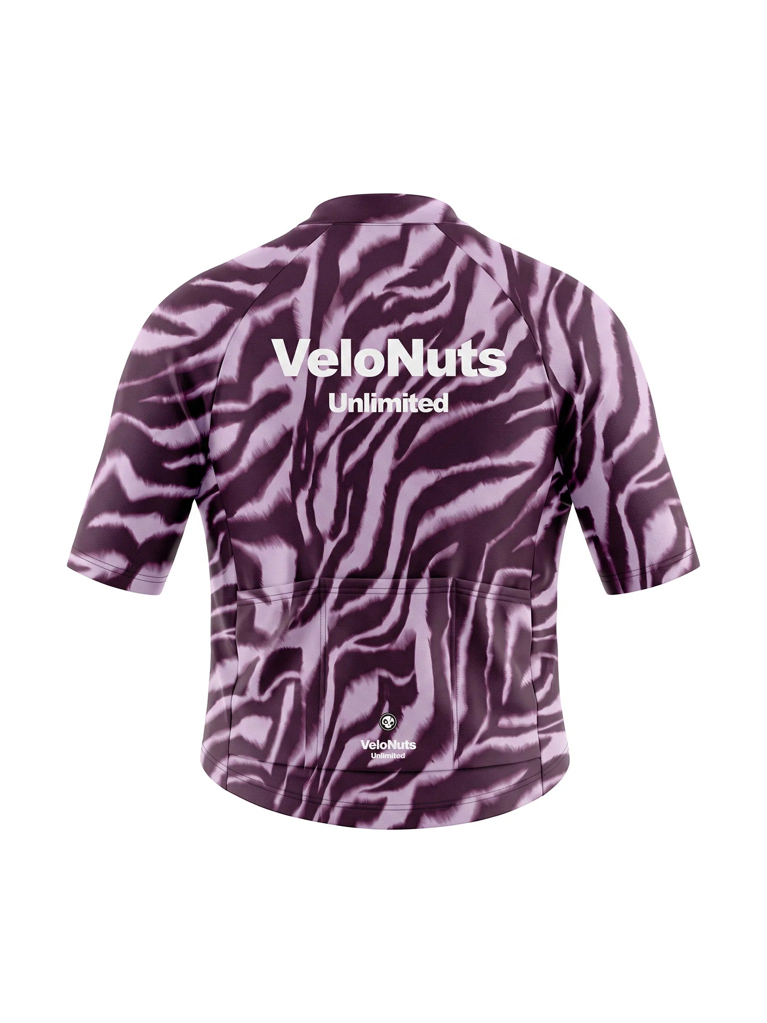 Women's Cycling Jersey-Mauve Zebra