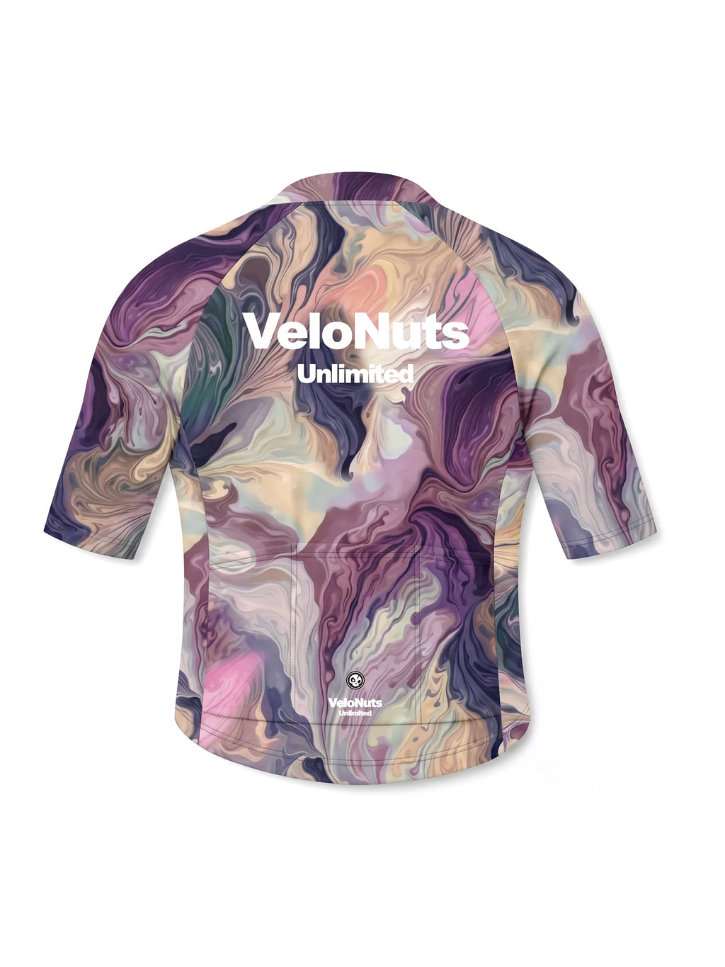 Women's Cycling Jersey-Lavender Marble Flow