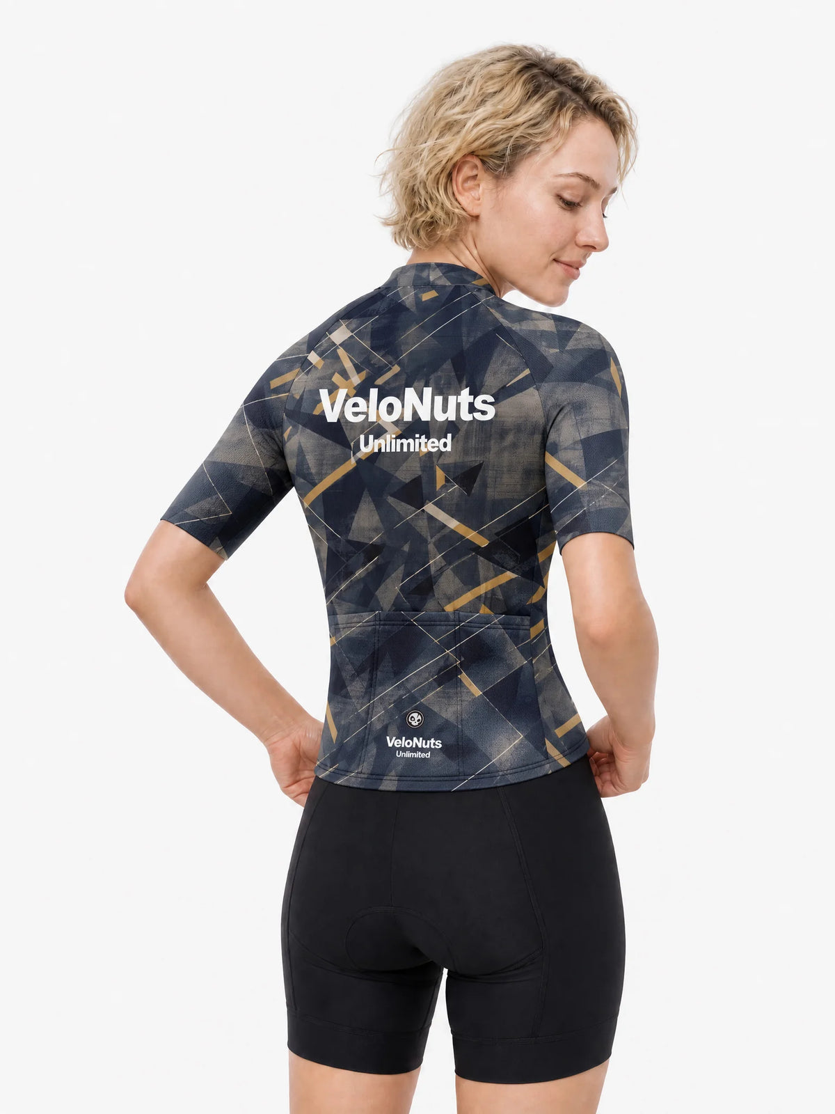 Women's Cycling Jersey-Gilded Fracture