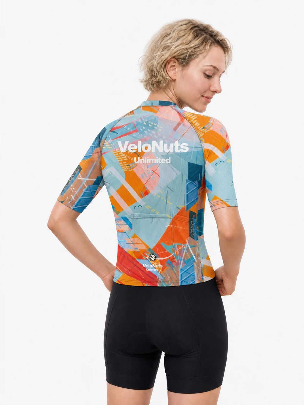 Women's Cycling Jersey-Transit Collage