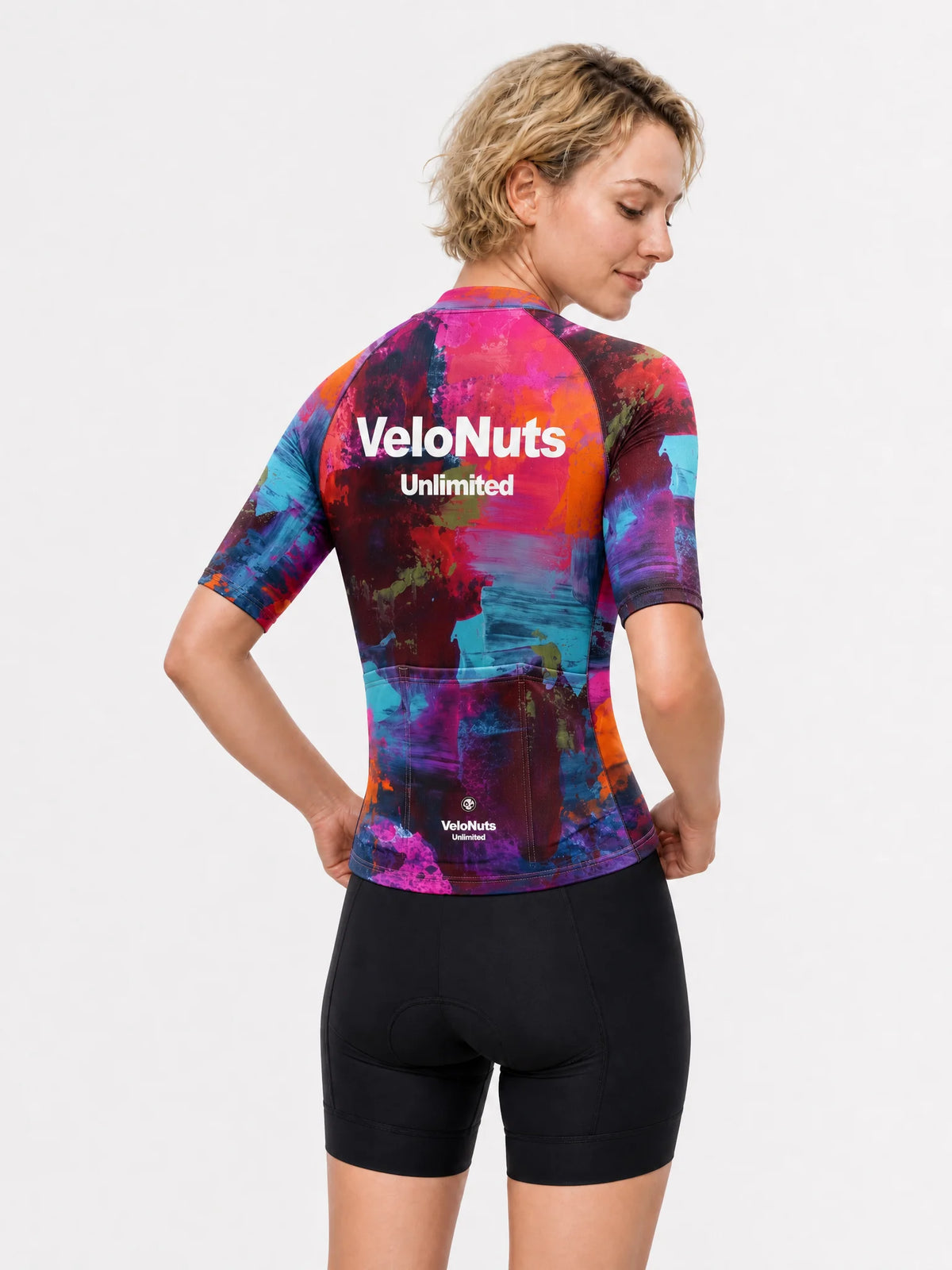Women's Cycling Jersey-Chromatic Smear
