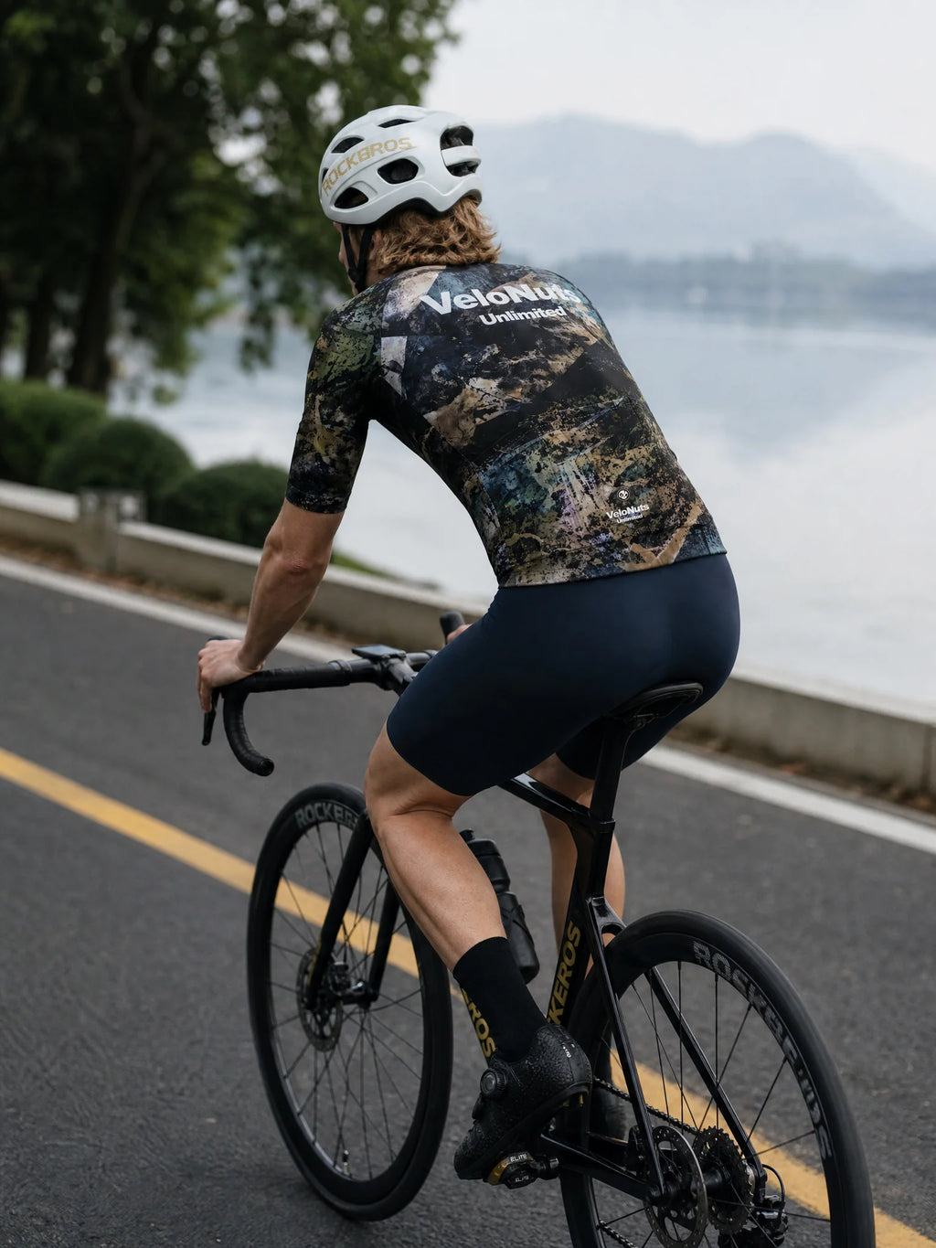 Men's Cycling Jersey-Mineral Splatter
