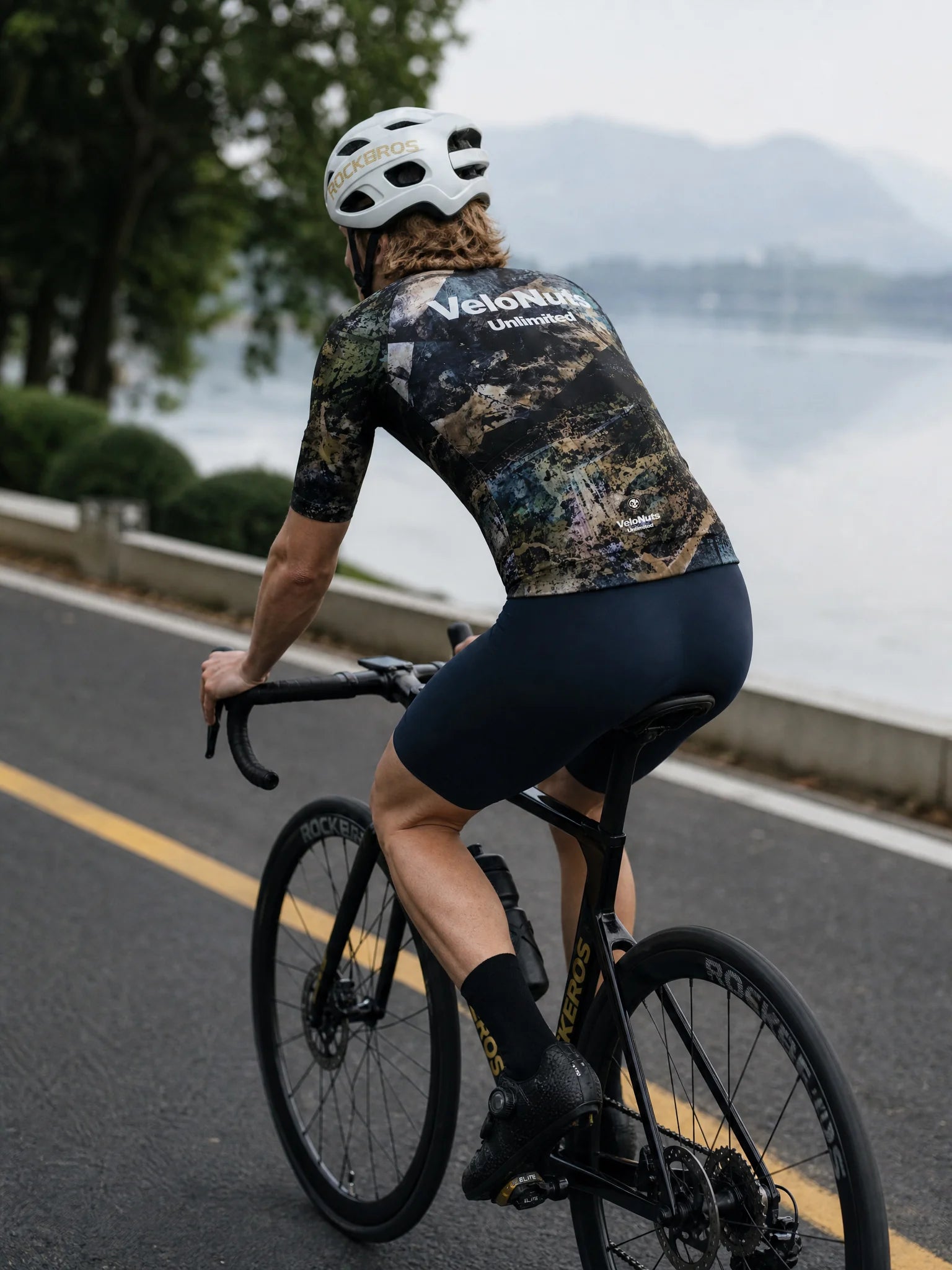 Men's Cycling Jersey-Mineral Splatter