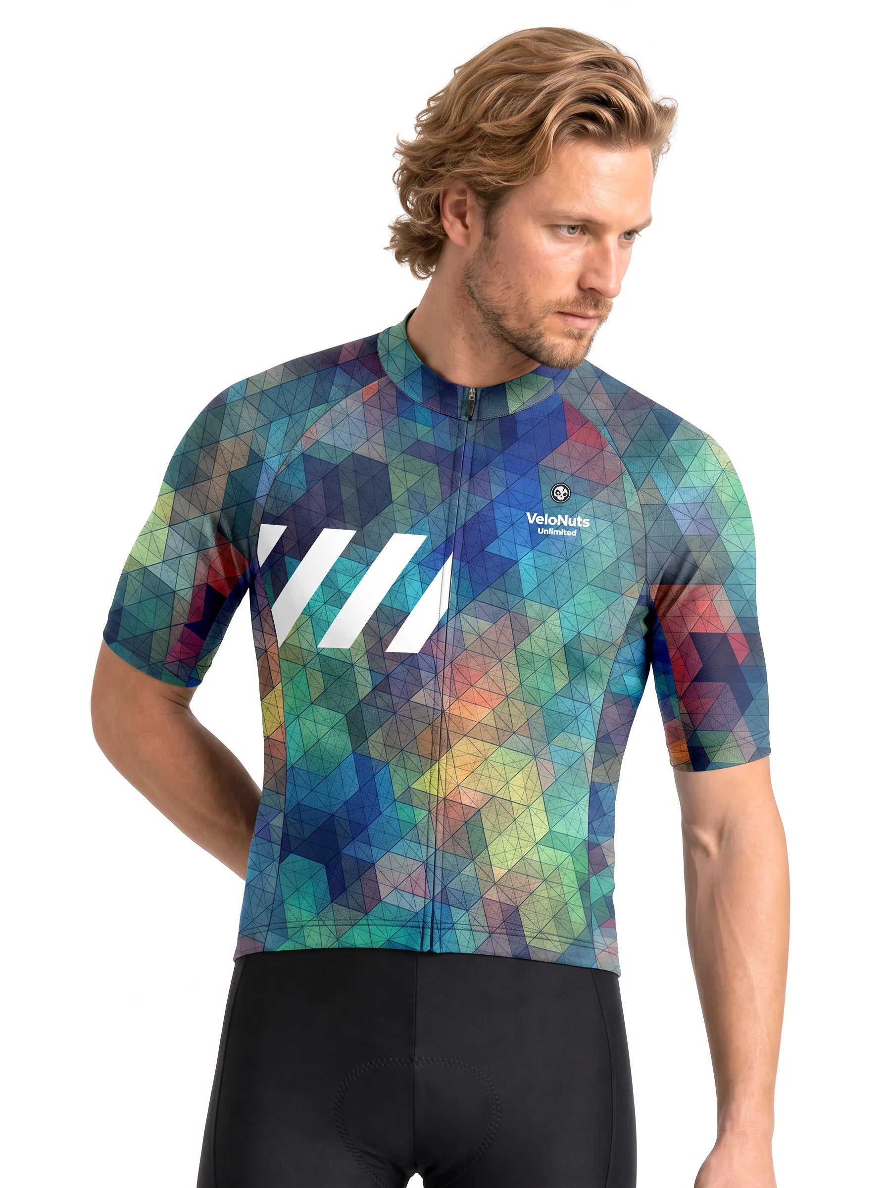 Men's Cycling Jersey-Crystal Mesh