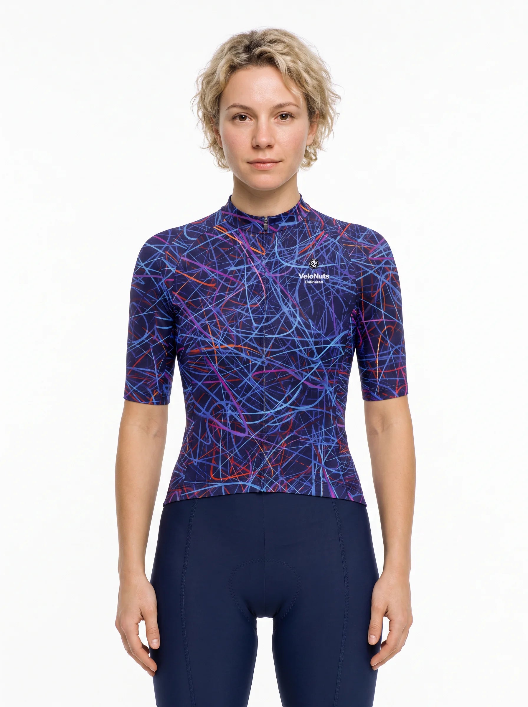 Women's Cycling Jersey-Electric Tangle