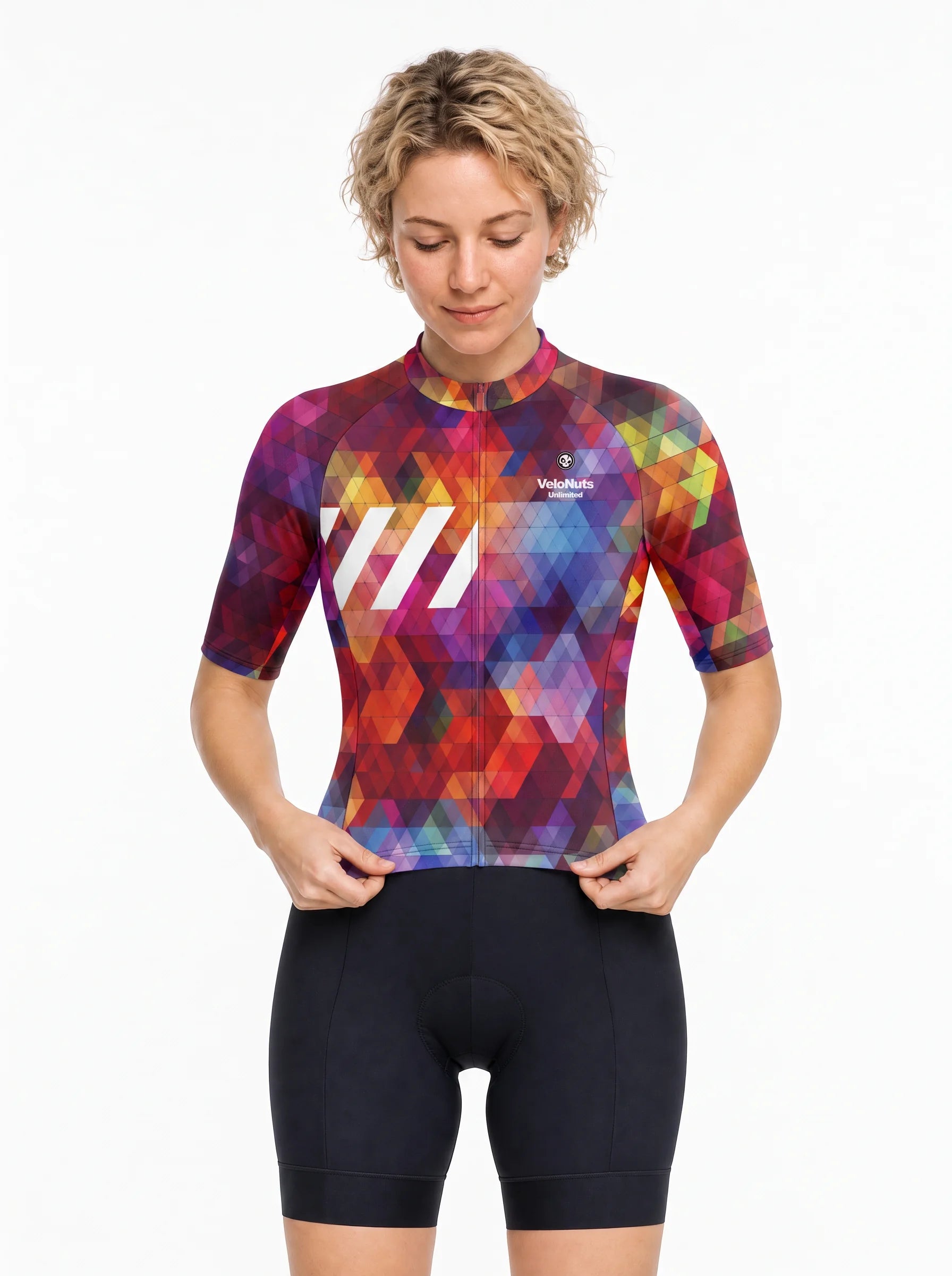 Women's Cycling Jersey-Kaleido Tiles