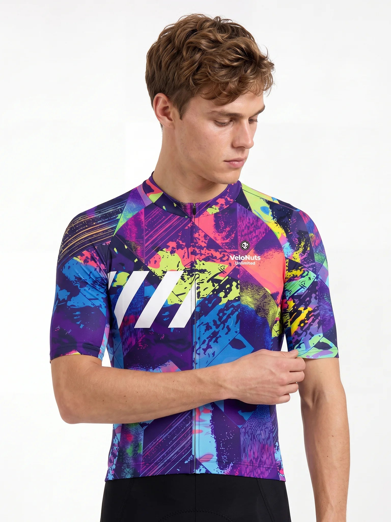 Men's Cycling Jersey-Chromatic Crash