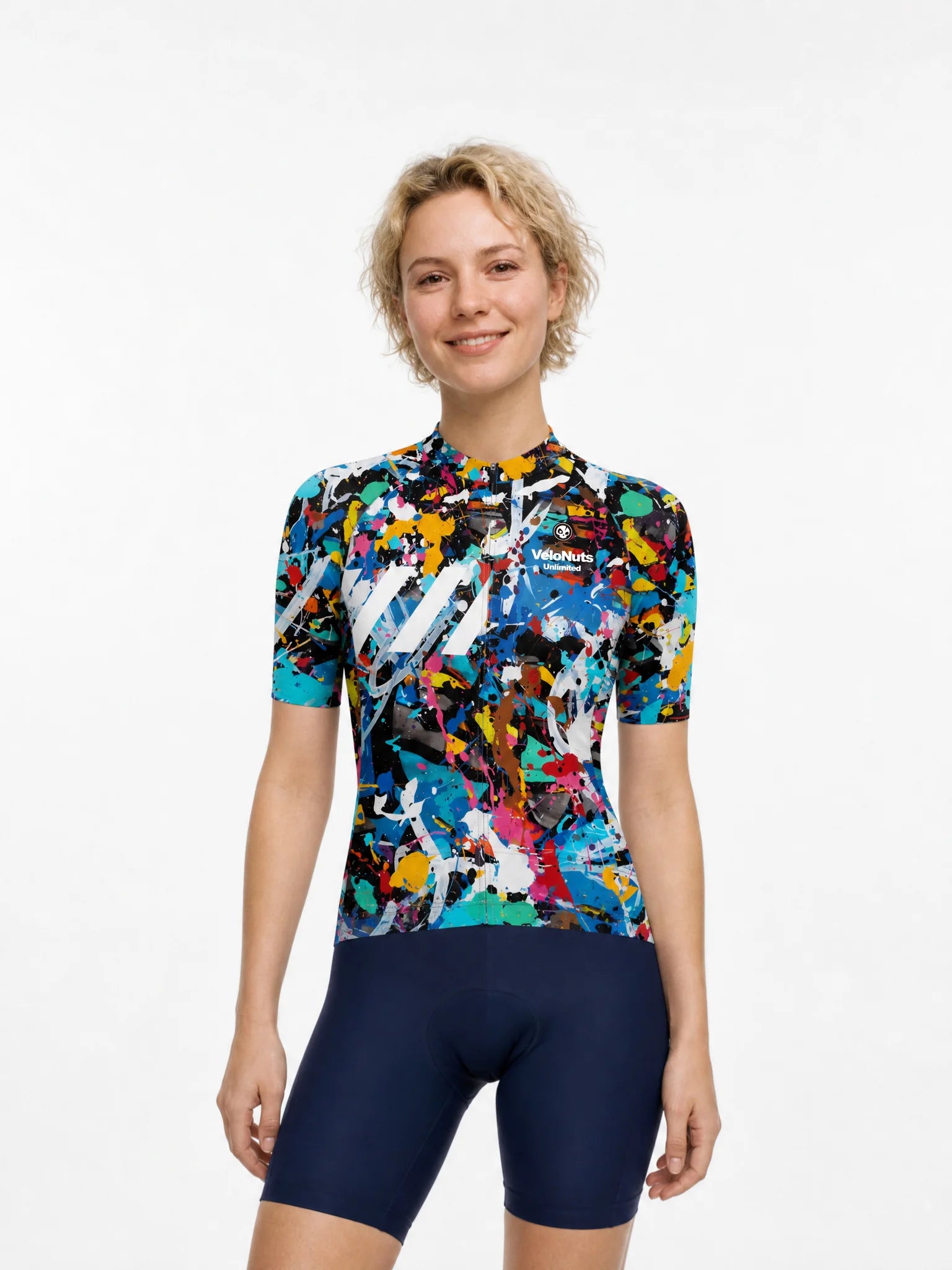 Women's Cycling Jersey-Carnival Splash