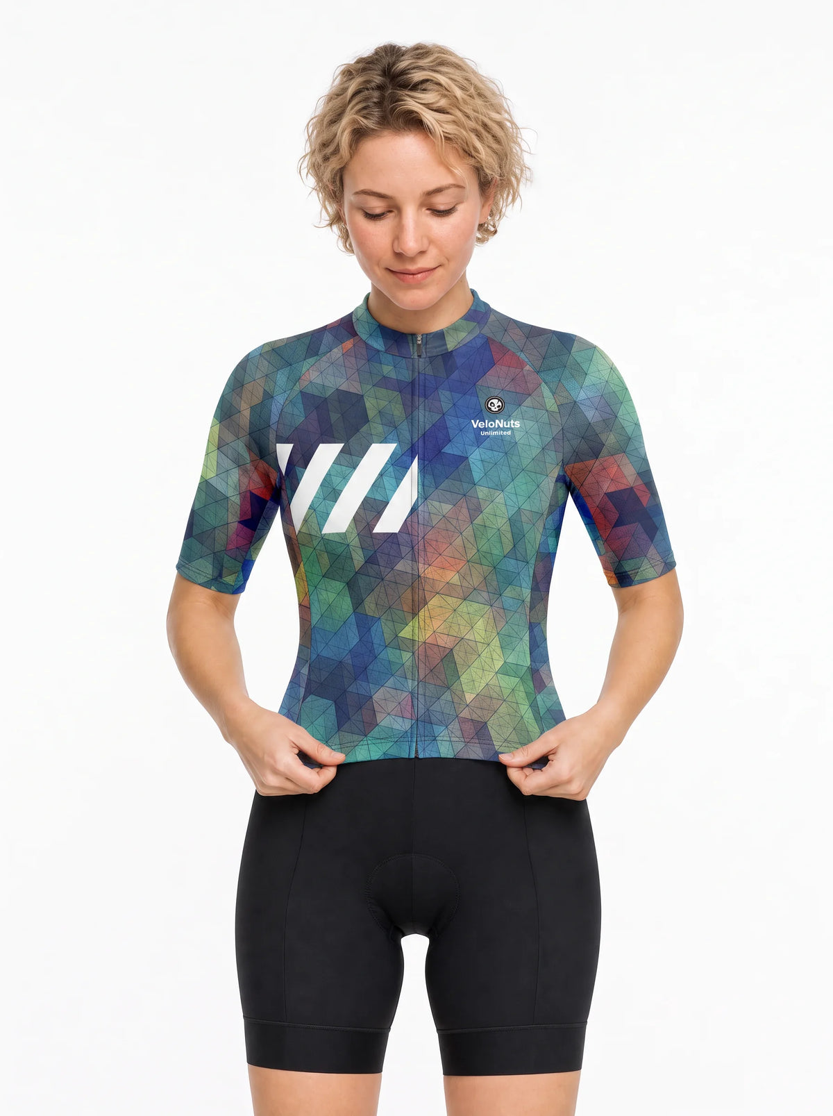 Women's Cycling Jersey-Crystal Mesh