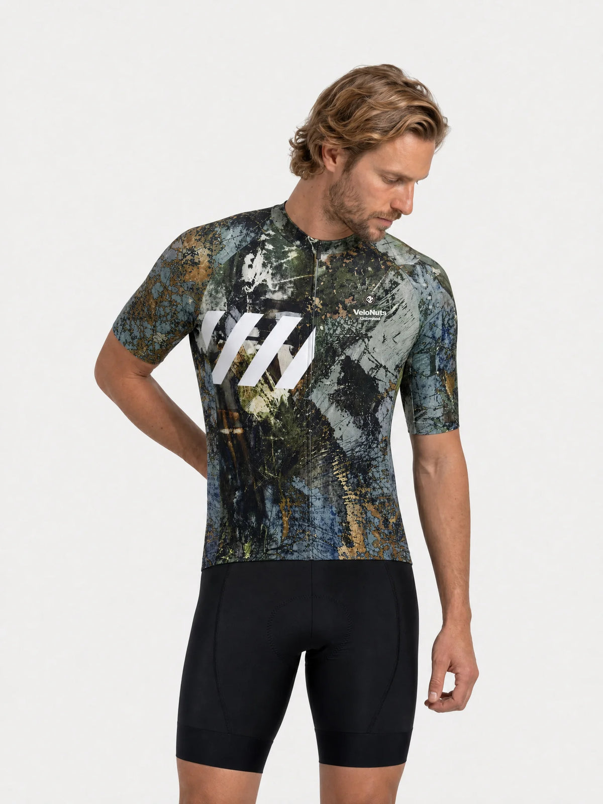 Men's Cycling Jersey-Weathered Strata