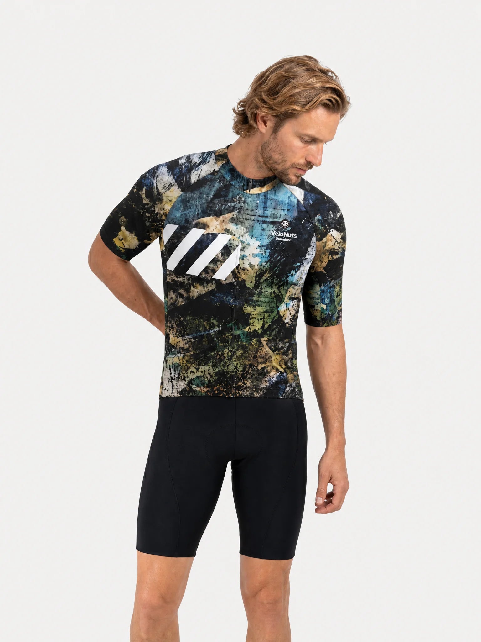 Men's Cycling Jersey-Mineral Splatter