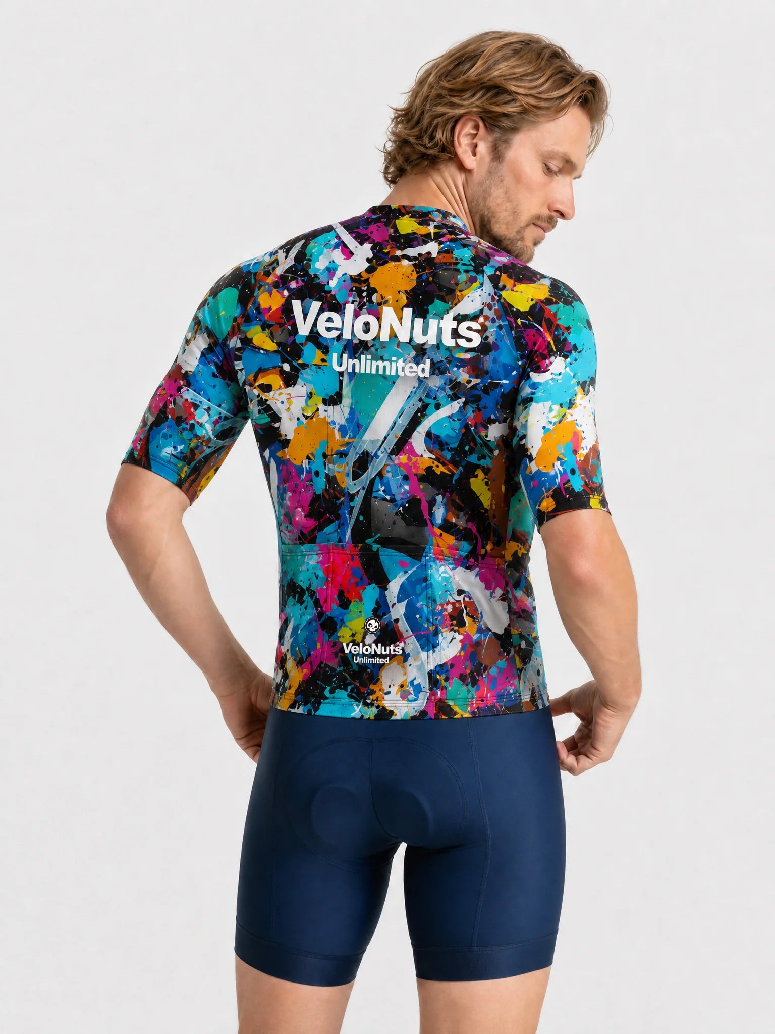 Men's Cycling Jersey-Carnival Splash