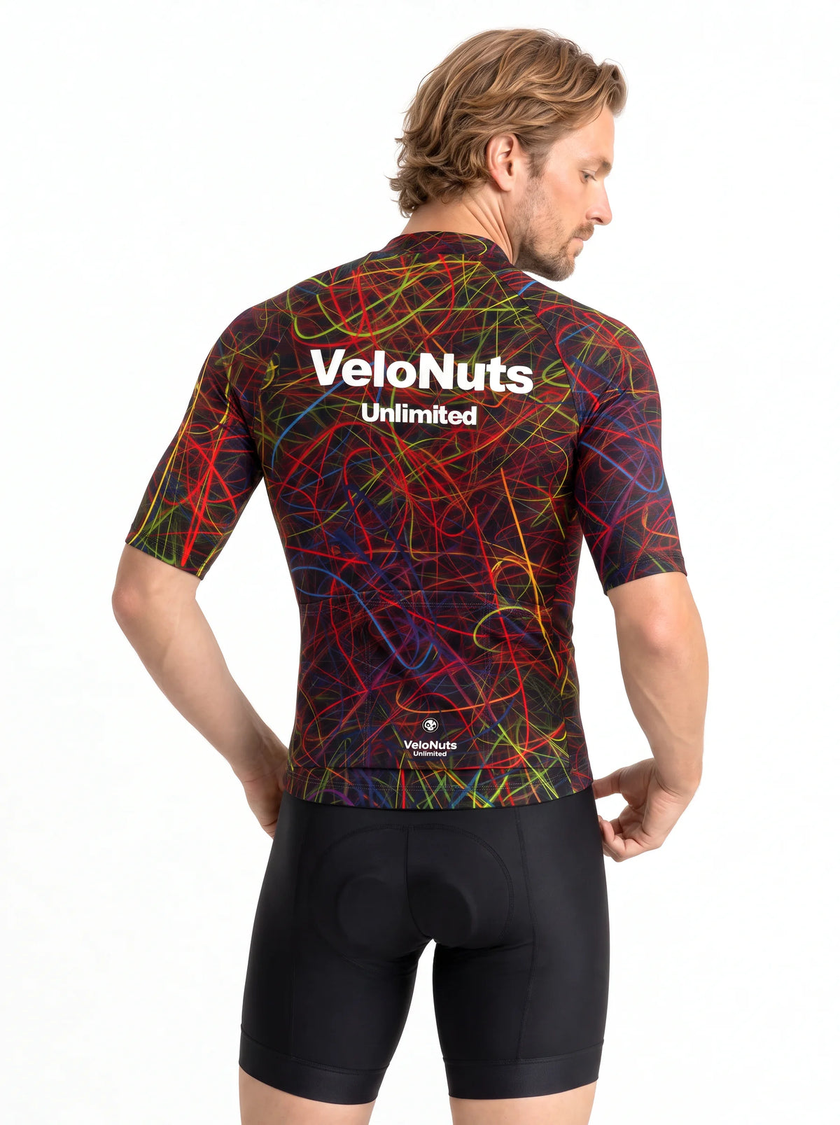 Men's Cycling Jersey-Neon Scribble