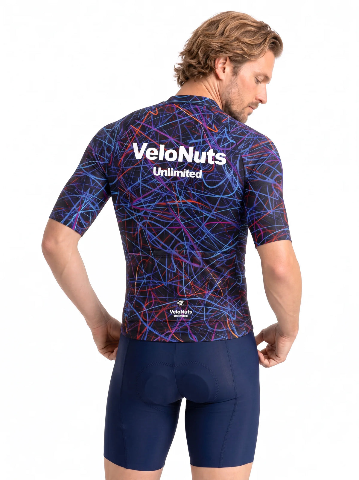 Men's Cycling Jersey-Electric Tangle
