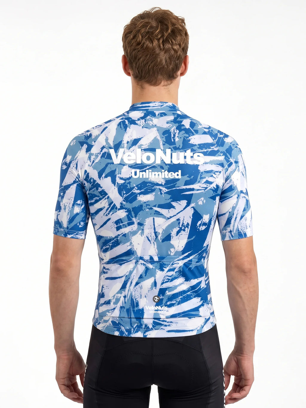 Men's Cycling Jersey-Arctic Fragment Texture
